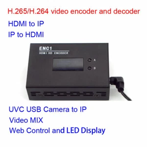 H.265/H.264 video encoder and decoder HDMI to IP & IP to HDMI & USB Camera to IP - Picture 1 of 12