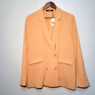 Blazer ligero Sugar & Lips Lisa para mujer talla XS topo/bronceado de gran tamaño nuevo con etiquetas Foto 1 de 4