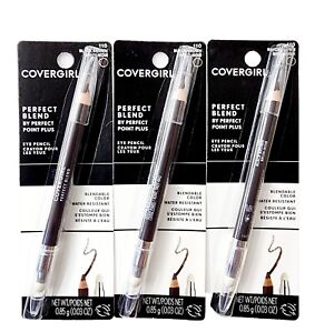 COVERGIRL Perfect Blend Eyeliner Pencil 110 Black Brown 3 Pack