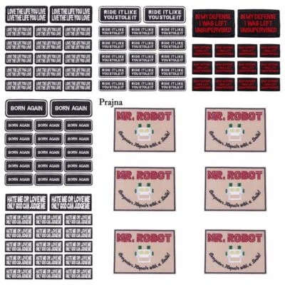 Space MR Robot Patch - Anime Cartoon Iron On Embroidered Patches Kid Clothing - Image 1 of 4