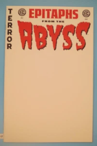 Epitaphs From The Abyss #1  . Cover  E  .  Blank Sketch variant  👽👽NM+ - Picture 1 of 4