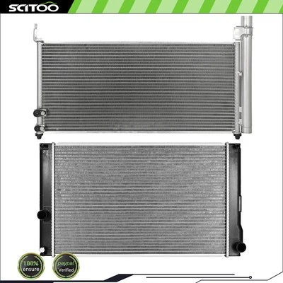 Автомобильный радиатор и конденсатор кондиционера подходят для Lexus CT200h 2012-2016 Toyota Prius V 11-17 годов выпуска - Изображение 1 из 4