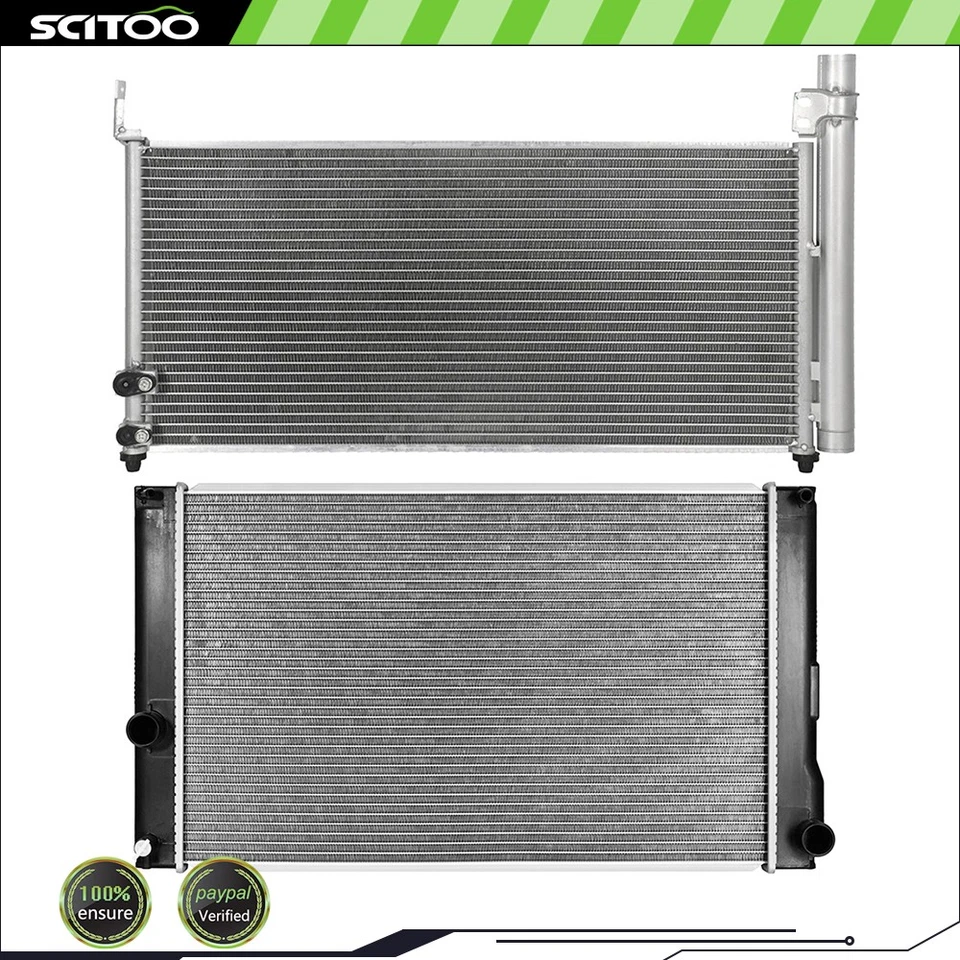 Radiador de coche y condensador de aire acondicionado para 11-17 Lexus CT200h 2012-2016 Toyota Prius V Foto 1 de 4