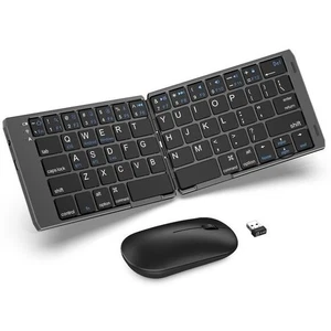 Faltbare kabellose Tastatur & Maus Combo - USB-C wiederaufladbar - Neu im Karton - Bild 1 von 4