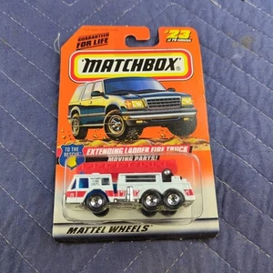 1997 Matchbox #23 To The Rescue Extending Ladder Fire Truck ( Moving Parts ) - Picture 1 of 5