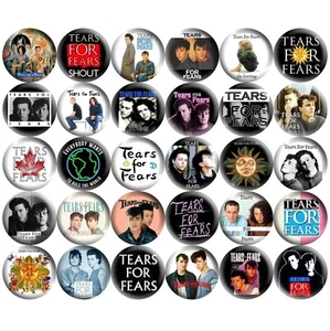Tears for Fears 1" Pinback Buttons 80s New Wave Pop Rock Retro Music Band 30 Pin - Picture 1 of 4