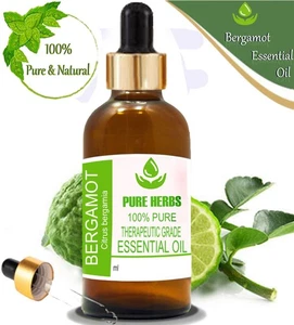 Aceite esencial de bergamia cítrica 100 % puro y natural de hierbas puras - Imagen 1 de 10