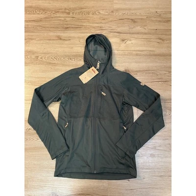 Fjallraven Abisko Trail Fleece Hoodie Deep Forest Men's Size S Lightweight - Image 1 of 4