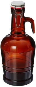 2 Liter Growler mit Glasgriff - Bernstein - Bild 1 von 3