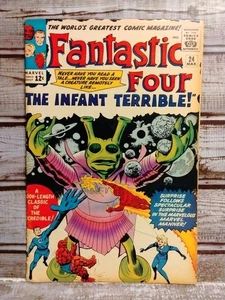 Fantastic Four #24 1st Appearance Infant Terrible Marvel Comics Silver Age 1964 - Picture 1 of 19