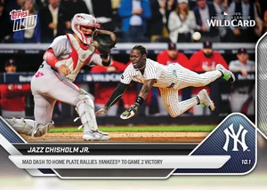 2025 MLB Topps Now #809 Jazz Chisholm Jr New York Yankees AL Wild Card - IN HAND - Picture 1 of 1