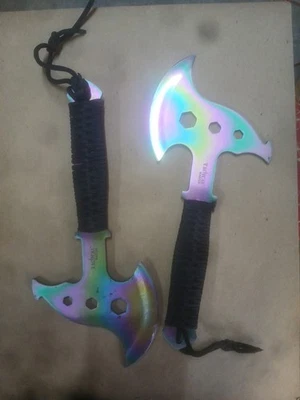 Hacha de lanzamiento Tactical Master Survival Paracord Tomahawk de 2-10"  Foto 1 de 3