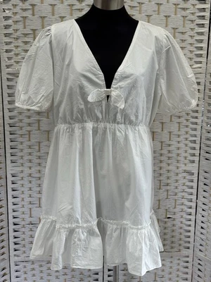 "COTTON ON"SIZE"16"WOMENS GORGEOUS WHITE COTTON DRESS~BNWOT* - image 1 of 4