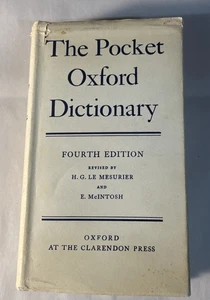 The Pocket Oxford Dictionary, 1959, HCDJ,  4th Edition, Vintage, NO TARIFF - Bild 1 von 13