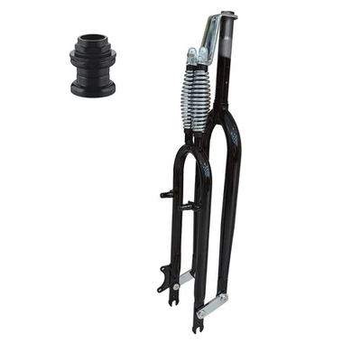 26" Springer Suspension Fork 1" Threaded & Headset Dual Spring Classical Fork - Image 1 of 2