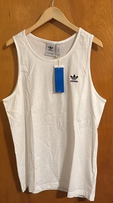 Adidas Tank Top Mens Medium White - Image 1 of 2