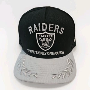 NFL Las Vegas Raiders Basic Nero 9FIFTY Snapback Nuovo con etichette Calcio Abbigliamento Sportivo - Foto 1 di 5