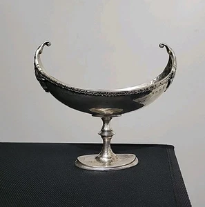 Cuenco pedestal alemán vintage de plata esterlina Ernst Menner Stuttgart 115 gramos - Imagen 1 de 24
