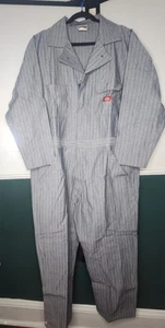 Mono Dickies Fisher para hombre 48 pecho regular Manga Larga Gris Rayas 48977FS - Imagen 1 de 9
