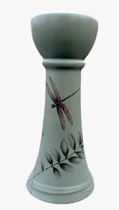 Pfaltzgraff  Naturewood Candleholder Ceramic Dragonfly Bee ~9 Inch Height sep25 - Picture 1 of 13