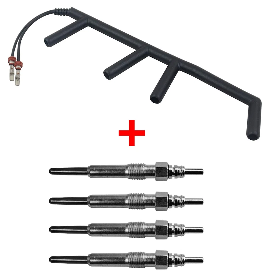 Faisceau + 4 Bougies Préchauffage Pour Audi A3 1.9 TDI 90 110 130 028971766 - Photo 1/4