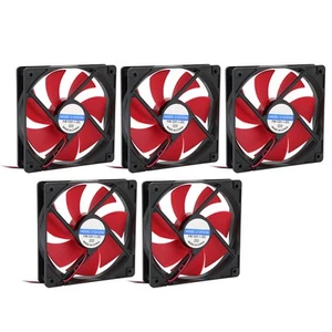 5x Computer Power Cooling Fan Power Supply Cooler LED PC Chassis Fan Heat Sin CB - Afbeelding 1 van 16