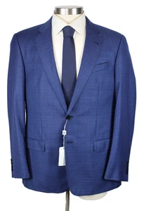 $1295 Armani Collezioni Sport Coat 40 R (50 EU) Mens Blue Wool Blazer Italy New - Picture 1 of 10