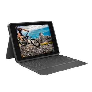 Logitech - Wytrzymałe etui Folio iPad 10,2 grafitowe - Zdjęcie 1 z 9