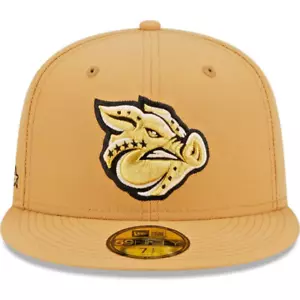 Men's New Era Natural Lehigh Valley IronPigs Authentic Collection 59FIFTY -7 7/8 - Picture 1 of 4