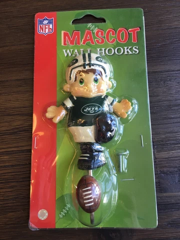 New York Jets Mascot Wall Hook Football NFL Licensed sports league Team NIP Cover