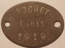Plaque de Soldat, Rochet Louis, 1919, Chambery n°360 !!