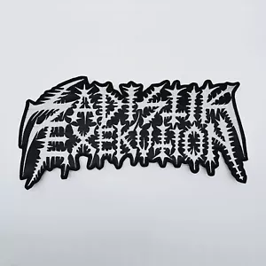 Sadistik Exekution White Logo EMBROIDERED Back Patch - Picture 1 of 2