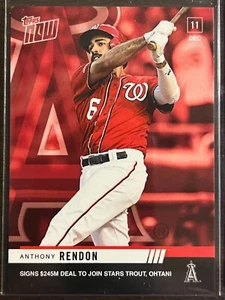 2019 Topps Now #OS-52 Anthony Rendon Los Angeles Angels - Picture 1 of 2