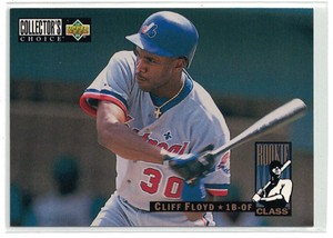 1994 Upper Deck Collector's Choice Cliff Floyd RC Montreal Expos #7