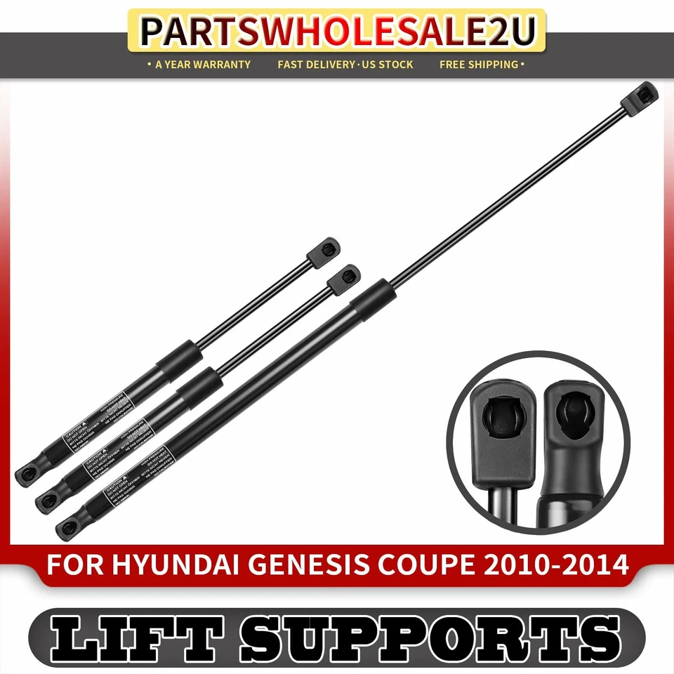 3x Hood & Tailgate Lift Supports Shock Struts for Hyundai Genesis Coupe 10-14 - Image 1 of 4