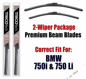 Wipers 2-Pack Premium - fit 2009+ BMW 750i & 750Li - 19260/190