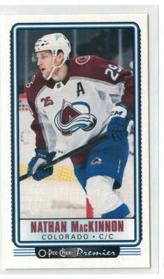 2021-22 O-Pee-Chee Premier Tallboys Nathan MacKinnon Colorado Avalanche #P-4 - Image 1 of 2