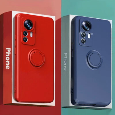 Magnetic Ring Case For Xiaomi Redmi Note 13 12 Pro 14T Poco M6 X5 Silicone Cover - Image 1 of 4
