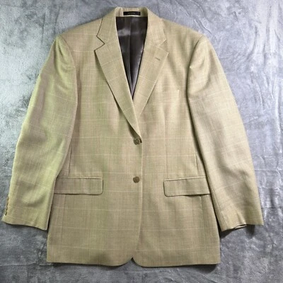 Blazer Abrigo Deportivo Lord West Cuadros Dos Botones Lana Hecho en Israel 42M Foto 1 de 4