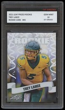 TREY LANCE 2021 / '21 LEAF PRIZED 1ST GRADED 10 ROOKIE CARD NORTH DAKOTA STATE