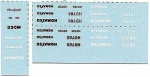 Lonestar Models 30031 HO Scale Zycon models - Vehicle Decals - Picture 1 of 1