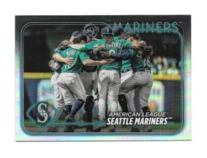 2024 Topps Series 1 MARINERS TEAM CARD  Rainbow Foil -SEATTLE MARINERS- #241 - Picture 1 of 1