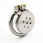 Stainless Steel Super Small Male Chastity Cage Micro Cage For Tiny Men Flat Gags