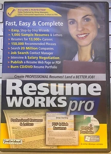Resume Works Pro CD/DVD - Professional Resumes & Letters, PDF 04285 - Picture 1 of 3