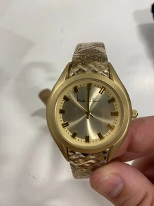 Nicole Miller Women's NMC007F 'Whitney' Gold Double Wrap Analog Watch - Picture 1 of 6