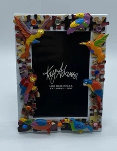 Rare Kay Adams Picture Frame Bird Themed Puzzle Handmade In USA - Picture 1 of 4