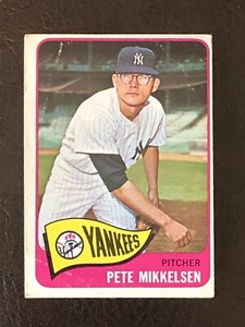 1965 Topps Pete Mikkelsen Card #177 EX New York Yankees