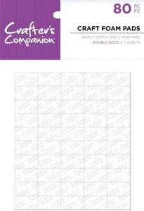 Crafter's Companion - CRAFT FOAM PADS - 24mm x 12mm x 3mm - 80 PIECES - Picture 1 of 5