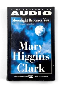 MOONLIGHT BECOMES YOU Mary Higgins Clark Audio Books 2 Cassettes Mystery Vintage - Picture 1 of 7