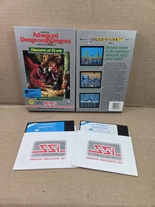 AD&D Dragons of Flame (1989 PC Game 5.25" diskette) Used Untested No Manual - Picture 1 of 9